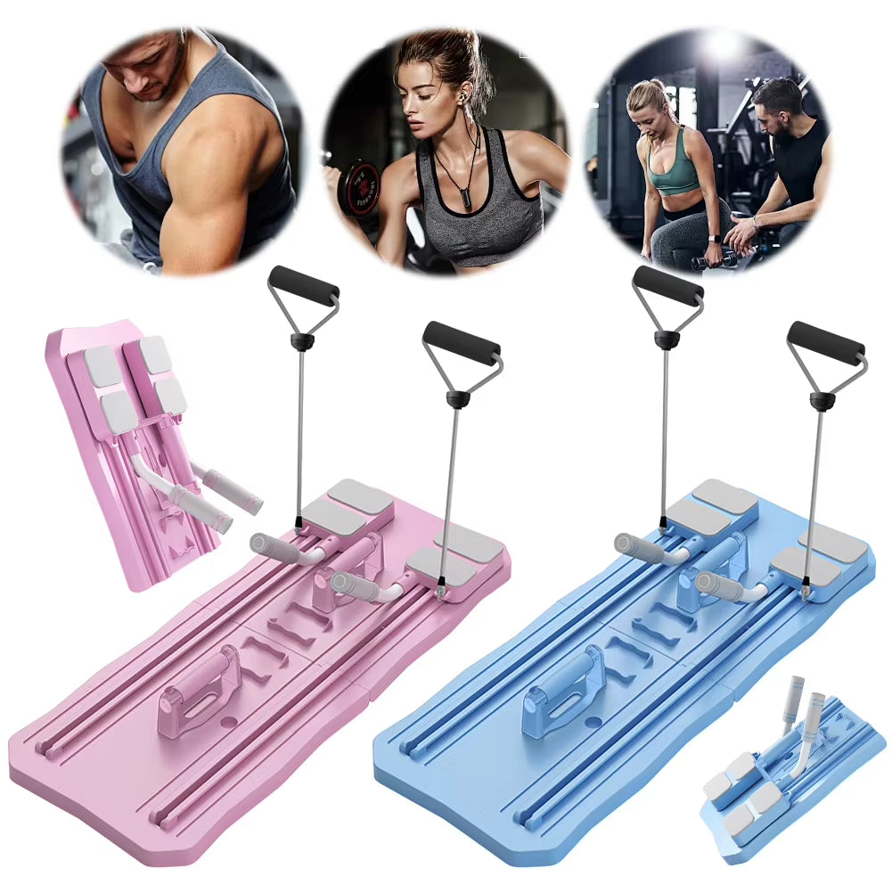 Multifunctional Fitness Board Exercise Machine Pilate Non Slip Abdominal Board Workout Board Push up Board for Full Body Workout