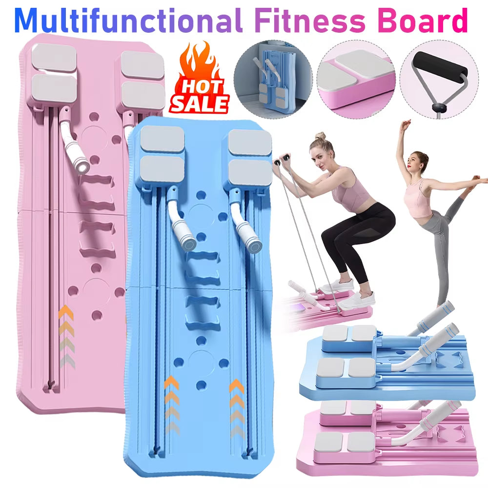 Multifunctional Fitness Board Exercise Machine Pilate Non Slip Abdominal Board Workout Board Push up Board for Full Body Workout